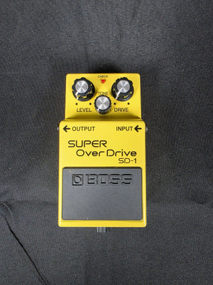 Boss SD-1 Super OverDrive (Silver Label) 1997 - Present - Yellow