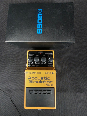 Boss AC-3 Acoustic Simulator (Dark Gray Label) 2006 - Present - Yellow