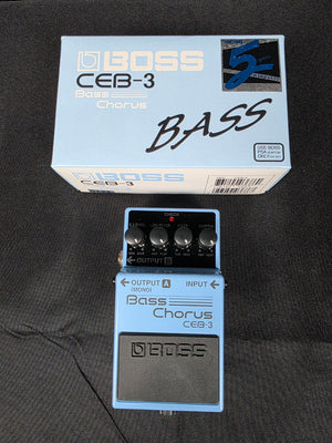 Boss CEB-3 Bass Chorus (Dark Gray Label) 2001 - Present - Blue
