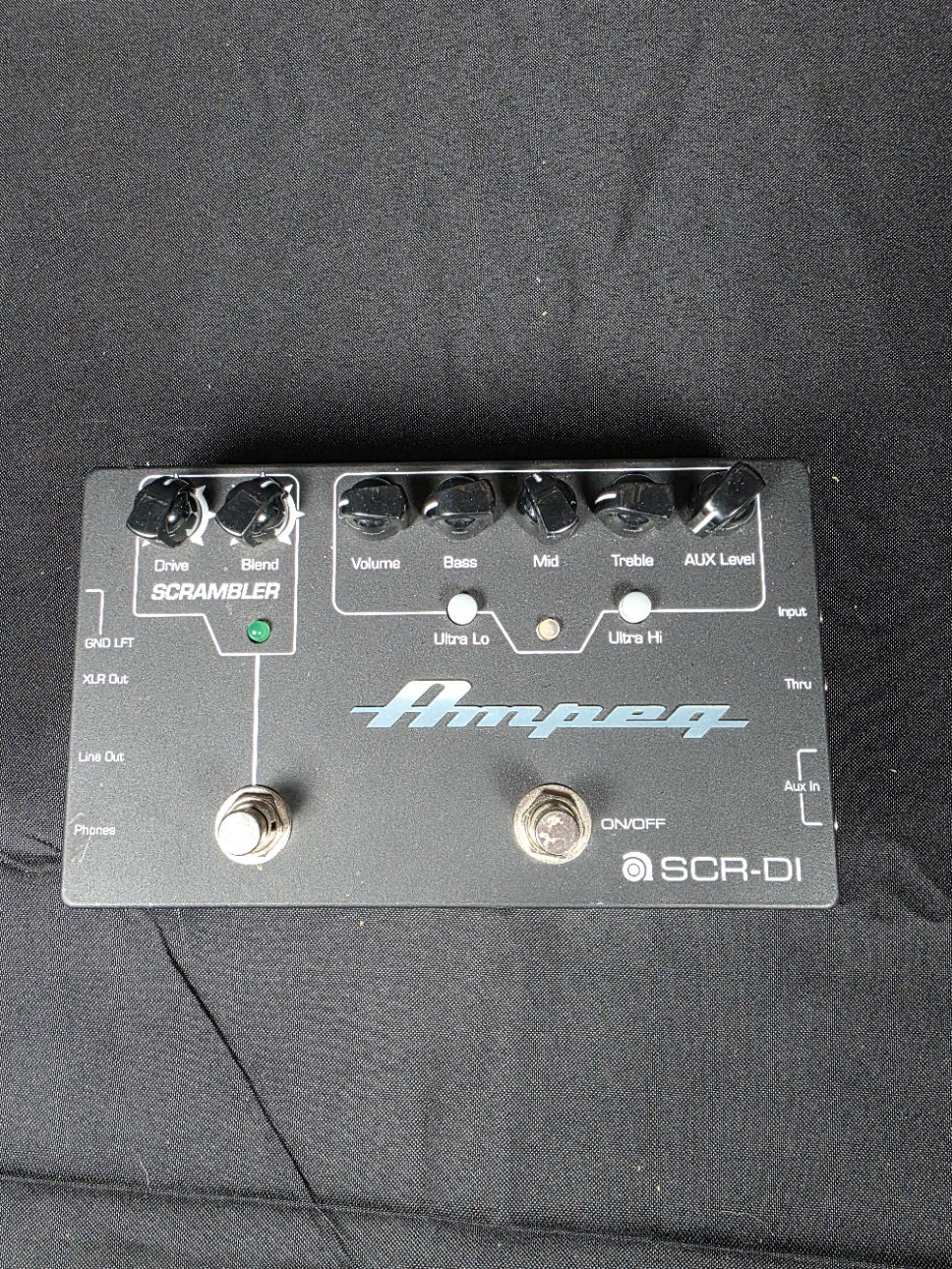 Ampeg SCR‑DI Bass DI Preamp with Scrambler Overdrive 2010s - Black