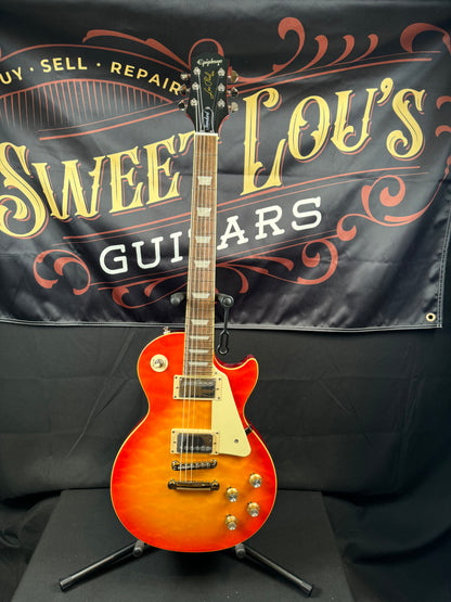 Epiphone Les Paul Standard ‘60s Quilt Top - Faded Cherry Sunburst *Structural Repair*