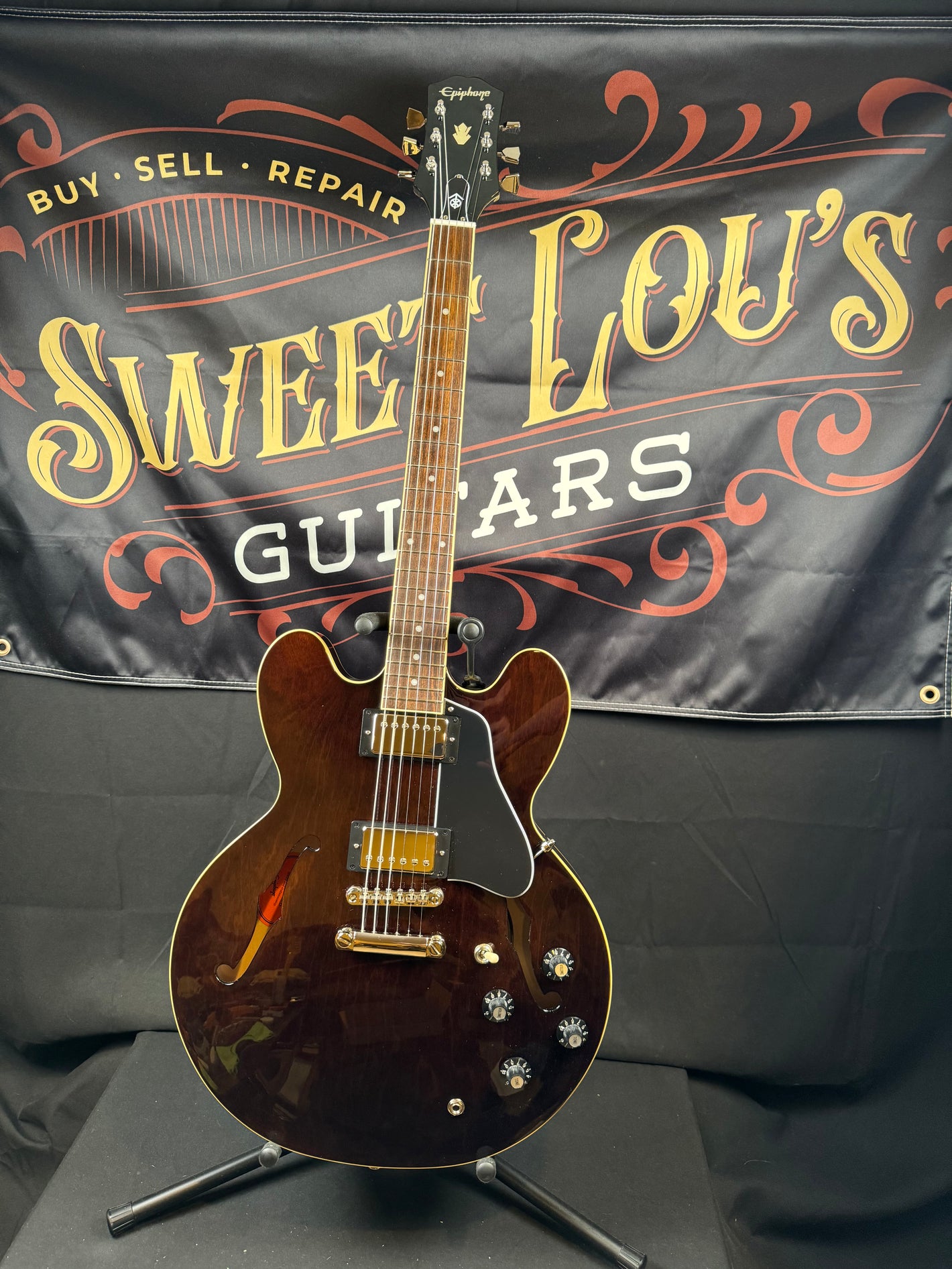 Epiphone Jim James Signature ES-335 - 70’s Walnut *Structural Repair*